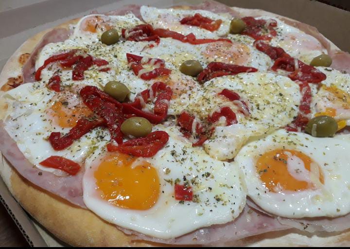 Pizza Huevo Frito