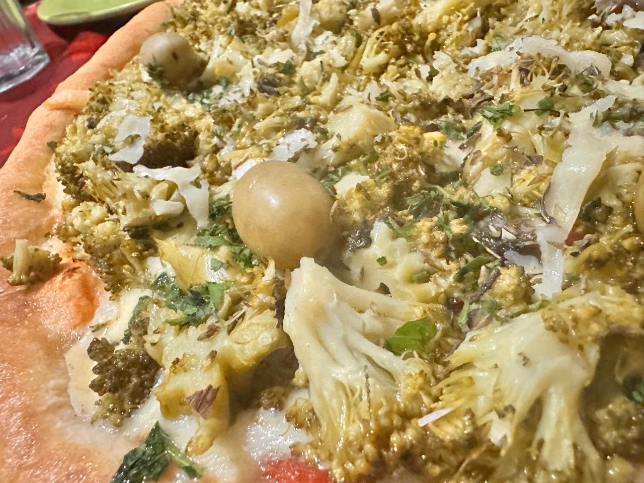 Pizza vegana Brócoli